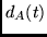 $d_A(t)$