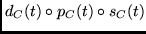$d_C(t) \circ p_C(t) \circ s_C(t)$