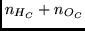 $n_{H_C}+n_{O_C}$
