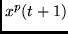 $x^p(t+1)$