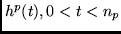 $h^p(t), 0<t<n_p$
