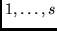 $1, \ldots, s$