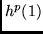 $h^p(1)$