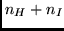$n_H + n_I$