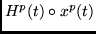 $H^p(t) \circ x^p(t)$