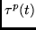 $\tau^p(t)$