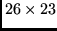 $26 \times 23$
