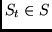 $S_t \in S$