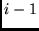$i-1$