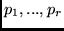 $p_1, ...,p_r$