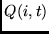 $Q(i,t)$