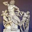 Laokoon group (Roman copy, 140 B.C.)