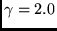 $\gamma = 2.0$