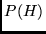 $P(H)$