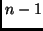 $n-1$