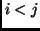 $i<j$