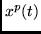$x^p(t)$