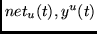 $net_u(t),y^u(t)$