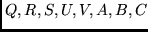 $Q,R,S,U,V,A,B,C$