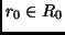 $r_0 \in R_0$
