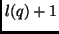 $l(q)+1$