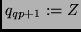 $q_{qp+1}:=Z$