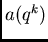$q^k$
