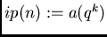 $a(q^k)$