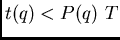 $t(q)$