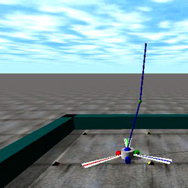 jointed pole about to crash