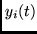 $y_i (t)$