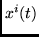 $x^i (t)$