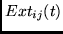 $Ext_{ij}(t)$