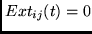 $ Ext_{ij}(t) = 0 $