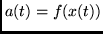 $a(t) = f(x(t))$