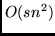 $O(sn^{2})$