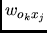 $w_{o_kx_j}$