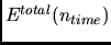 $E^{total}(n_{time})$