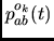 $p_{ab}^{o_k}(t)$