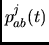$p^j_{ab}(t)$