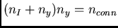 $(n_I + n_y) n_y = n_{conn}$