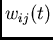 $w_{ij}(t)$