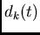 $d_k(t)$