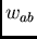 $w_{ab}$