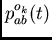 $p_{ab}^{o_k}(t)$