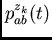 $p_{ab}^{z_k}(t)$