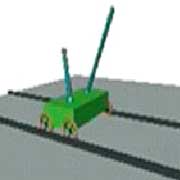 cart with long pole and short pole