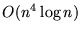$O(n^4 \log n)$
