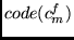 $code(c^f_m)$