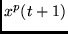 $x^p(t+1)$